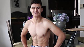 Bodybuilder Drills Uncut Legal Age Teenager - Jerry Cabrera And Eddie Alvarado