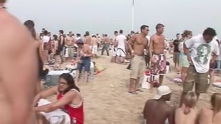 Hot Bikini Babes Party at the Beach