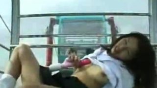 WEBCAM - japanese girl nudity masturbating in Ferris wheel