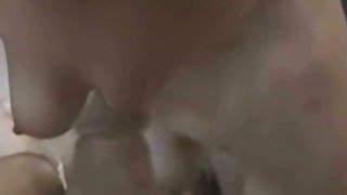 Cum craving snow white MILF wife gives me sloppy blowjob