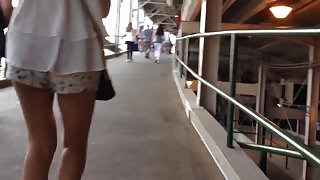 Sexy girl walking