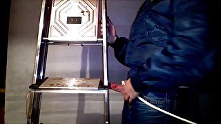 Hard wanking challenge in a bomber jacket! Part 1!