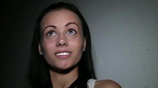 PublicAgent Short brunette with small boobs fucks for a bundle of cash