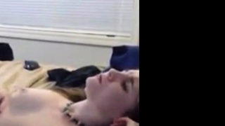 Blonde college girl fucked and cummed on her belly