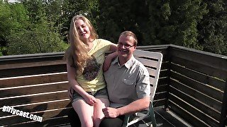 teen 18+ Julia And The Horny Old Family Man & Pov Fuck