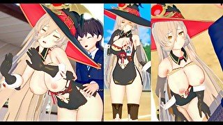 【エロゲーコイカツ！】VTuber ニュイ・ソシエール3DCG巨乳アニメ動画(バーチャルYoutuber)Hentai Game Koikatsu! Nui Sociere (Anime 3DCG 