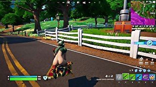 Fortnite gameplay (tigeress pantless)