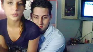 Lovers fuck in front of cam