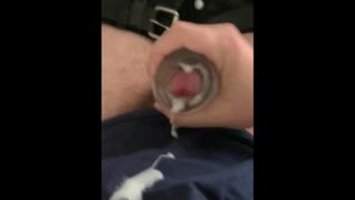 Masturbating with a toy