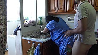 سكس في مستشفى من الطين مع الممرضة Pregnant Arab Wife Fast Creampie In Kitchen