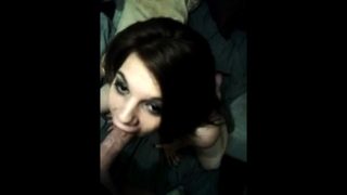 Cute femboy deepthroat