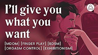 Try to keep quiet while I finger fuck you in public [erotic audio stories] [m4f]