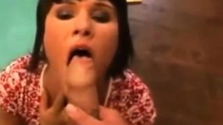 Real amateur college coed teen blowjob facial cumshot