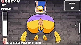 Marge Simpson GloryHole BDSM Bondage DoggyStyle Creampie Compilation - Hole House