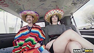 Horny party in Mexican style with big breasted whorish Becky Bandini