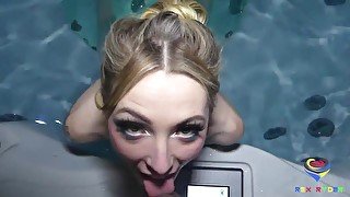 Rex Ryder XXX  Cheating Girlfriend Sucking Monster Cock In Hot Tub At Resort  Featuring Ailee Anne