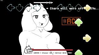 TORIEL UNDERTALE Vs MY BEST FNF BIG-COCKED """SKILL""" CREAMY GOAT MOMMY