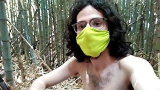 i go to the woods outside home to jerk off / first time, i was nervous