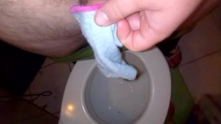 I piss in stepsister's grey sneaker socks 