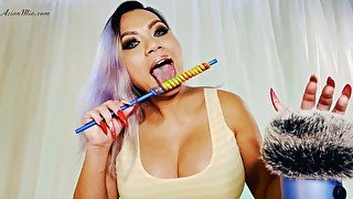 ASMR Lollipop Sucking and Licking