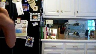 Big tits teen 18+ strisps in the kitchen