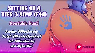 [NSFW AUDIO] Sitting On A Tier 3 Simp (F4A) - FREE Audio Full On GumRoad!