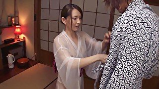 Japanese lady, Hitomi Hayama sucks dicks, uncensored