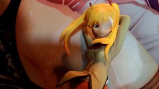 金髪ツインテール美少女JKフィギュアぶっかけ顔発射オナニー【スクールランブル沢近愛理】