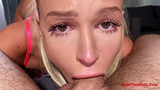 Emma Hix Sloppy Deepthroat POV Blowjob, Fucked & Gets Big Facial