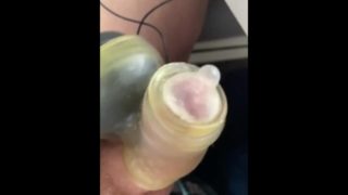 Used condom Thunderstick play