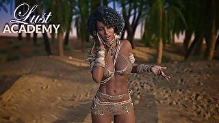 LUST ACADEMY - CURLY EBONY GIRL IS SO HORNY