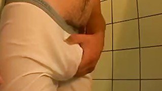 Shower jacking off with big dick Grant Hiller at his place