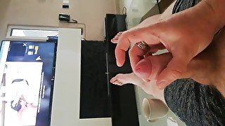 Guy Watching Porn and cumming