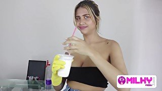 Beautiful Latina With Big Tits Cleans My House And My Cock