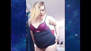 Dancing bbw findom milf pussy flashing 