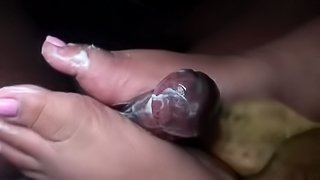 Filipino chicks first footjob