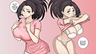 Momo Yaoyorozu and Todoroki Shoto - Jizz Tribute