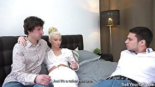 Sell Your GF - Hubby watches young wife fuck