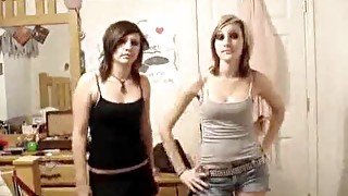 Sexy dancing chicks on camera