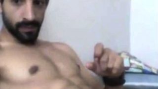 Turkish handsome hunk with big cock cumming