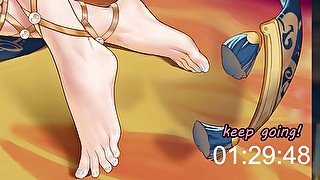 Anime Feet Joi to push your feet addiction (femdom, domination, feet fetish, degradation, Edging, C