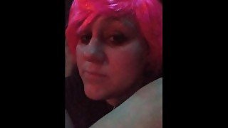 Pink wig