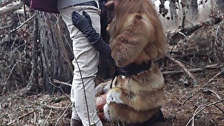 Outdoor Sex With Redhead teen 18+ In Winter Forest. Risky Public Fuck - Otta Koi