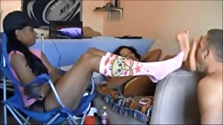 Kendra and Coco Two Girls Ebony Foot Worship