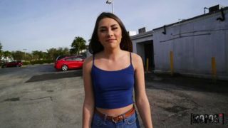 Fetching natural breasty teenage girl Mackenzie Mace giving an amazing handjob