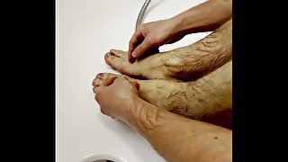 Washing my feet