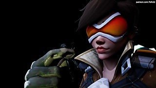 Tracer's Alien Fun [Giantess Animation]