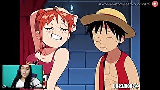 ONE PIECE-NAMI SEDUCES LUFFY TO KEEP HIS TREASURE AND RECEIVES A DELICIOUS UNCENSORED HENTAI FUCK