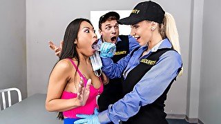 Full Cavity Search Pt. 1 Video With Nathaly Cherie, Polly Pons - Brazzers