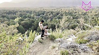 Pareja follando despues del trekking en Chillan de Chile Ft KJ - SendoPOV